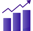 Web Application Acceleration Graph Icon